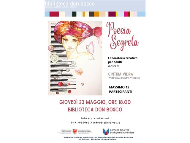 Foto für Poesia Segreta - Kreativ-Workshop für Erwachsene (in italienischer Sprache)